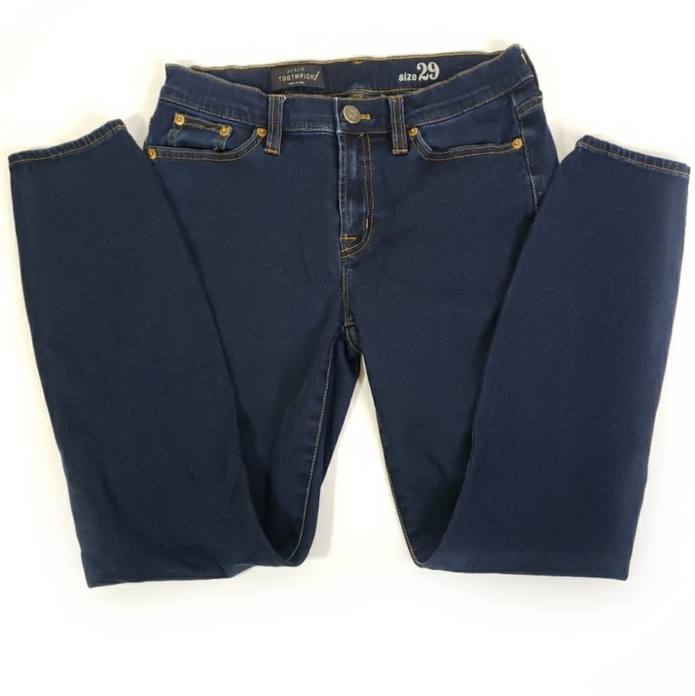 J. Crew Toothpick Dark Wash Skinny Jeans 29